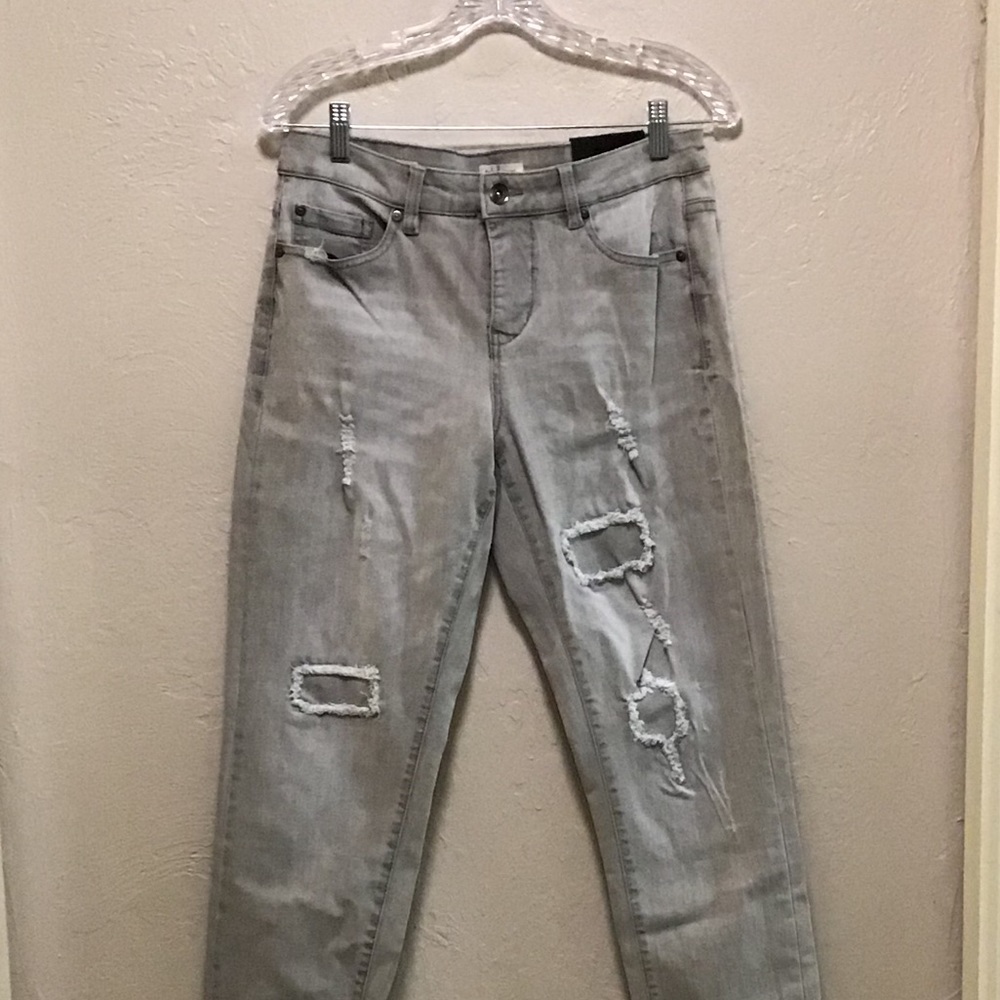 NWT Tribal Gray Boyfriend Jeans Size 4